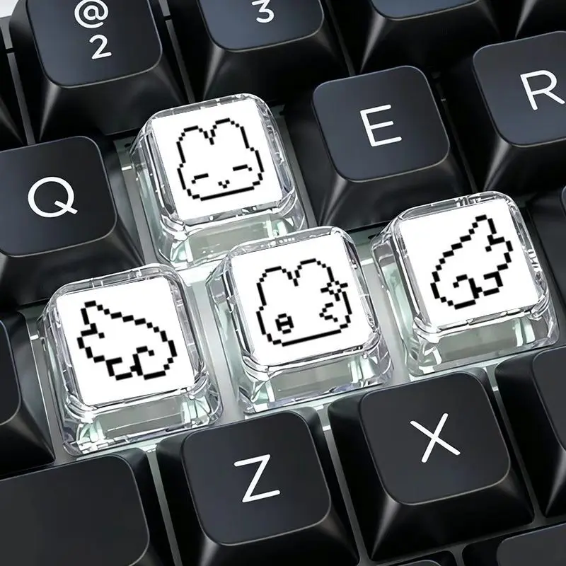 Gaming Accessories Aesthetic - Juego de 4 teclas con diseño